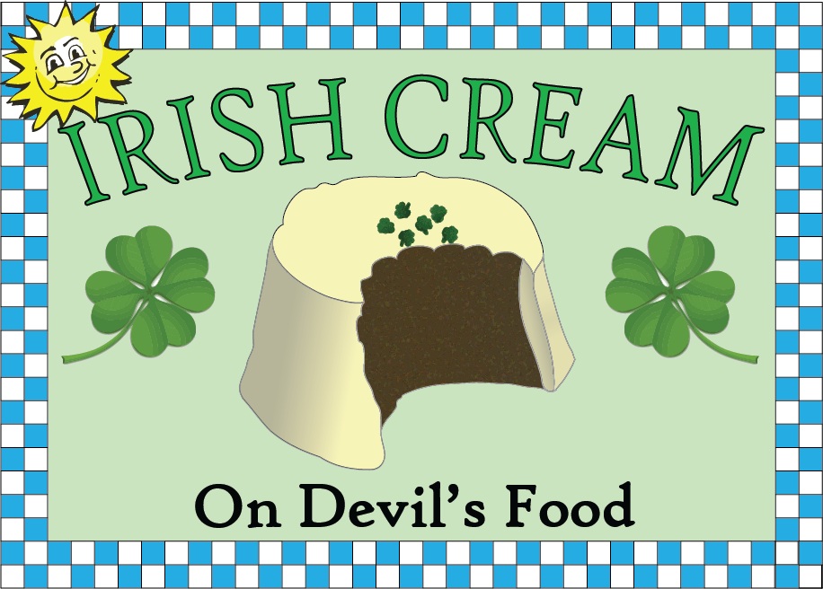 Irish Cream on Devil’s Food Cake