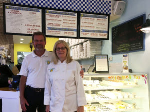 Dixie Picnic Owners Dean Prescott and Tracey Deschine at the opening of their new lunch spot in center city on walnut street in Washington Square West, the Gayborhood